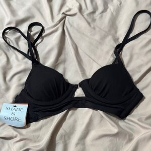 Shade & Shore Women's Black Bikini Top